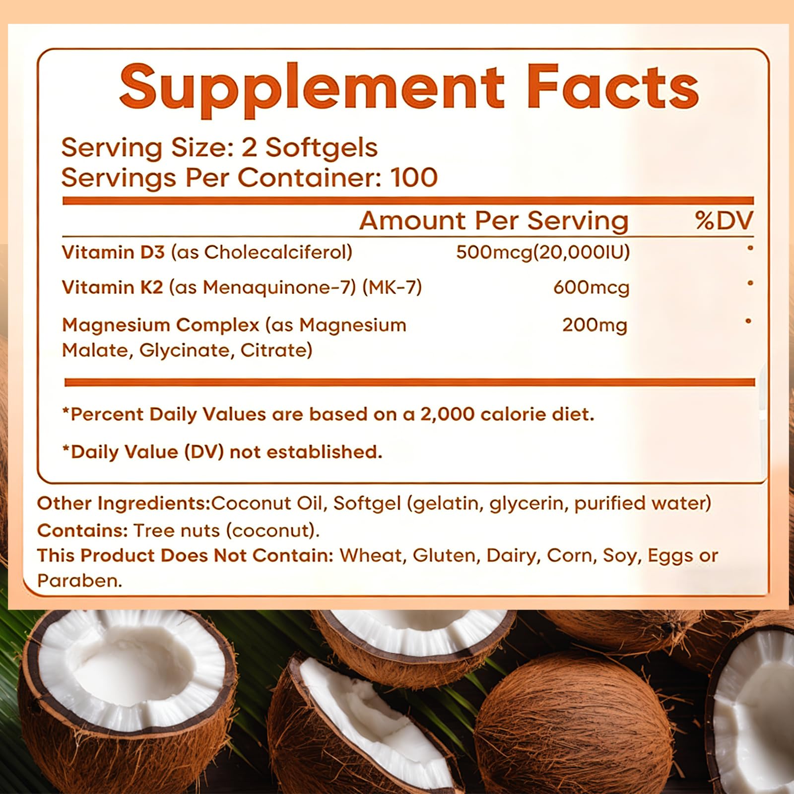 Hlonns Vitamin D3 & K2 softgel lifestyle shot