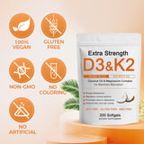 Hlonns Vitamin D3 & K2 softgel packaging details