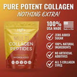 HLP Multi Collagen Peptides scoop showing powder