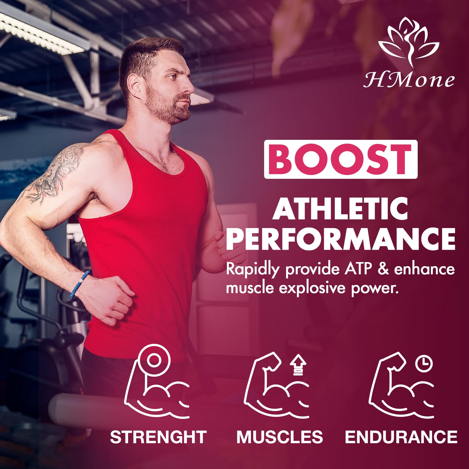 HMone Creatine Gummies showing natural Blueberry flavour
