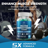 HMone Creatine Monohydrate Gummies bottle side view