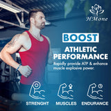HMone Creatine Monohydrate Gummies with a handful of gummies