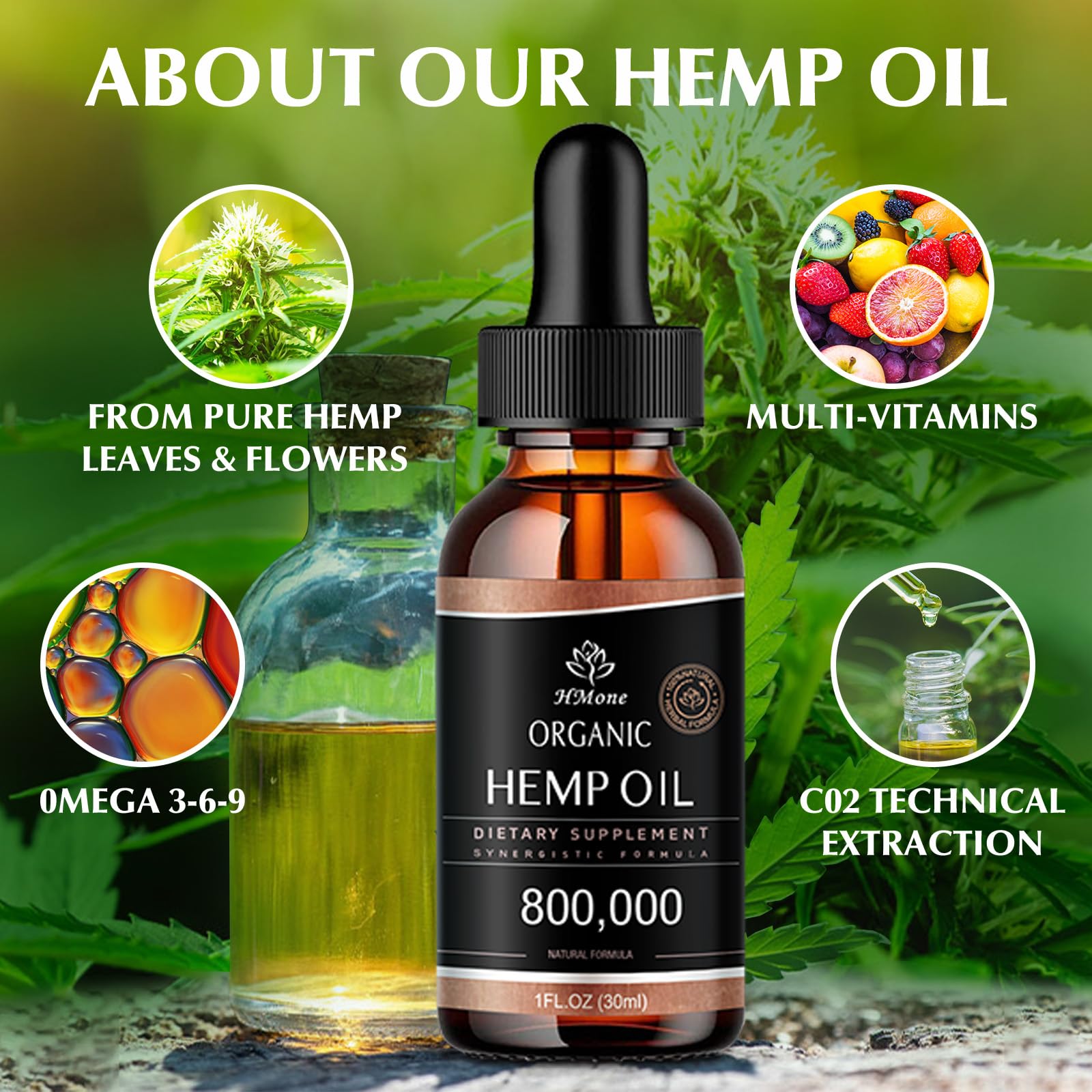 HMone Omega 3-6-9 Organic Oil Drops packaging