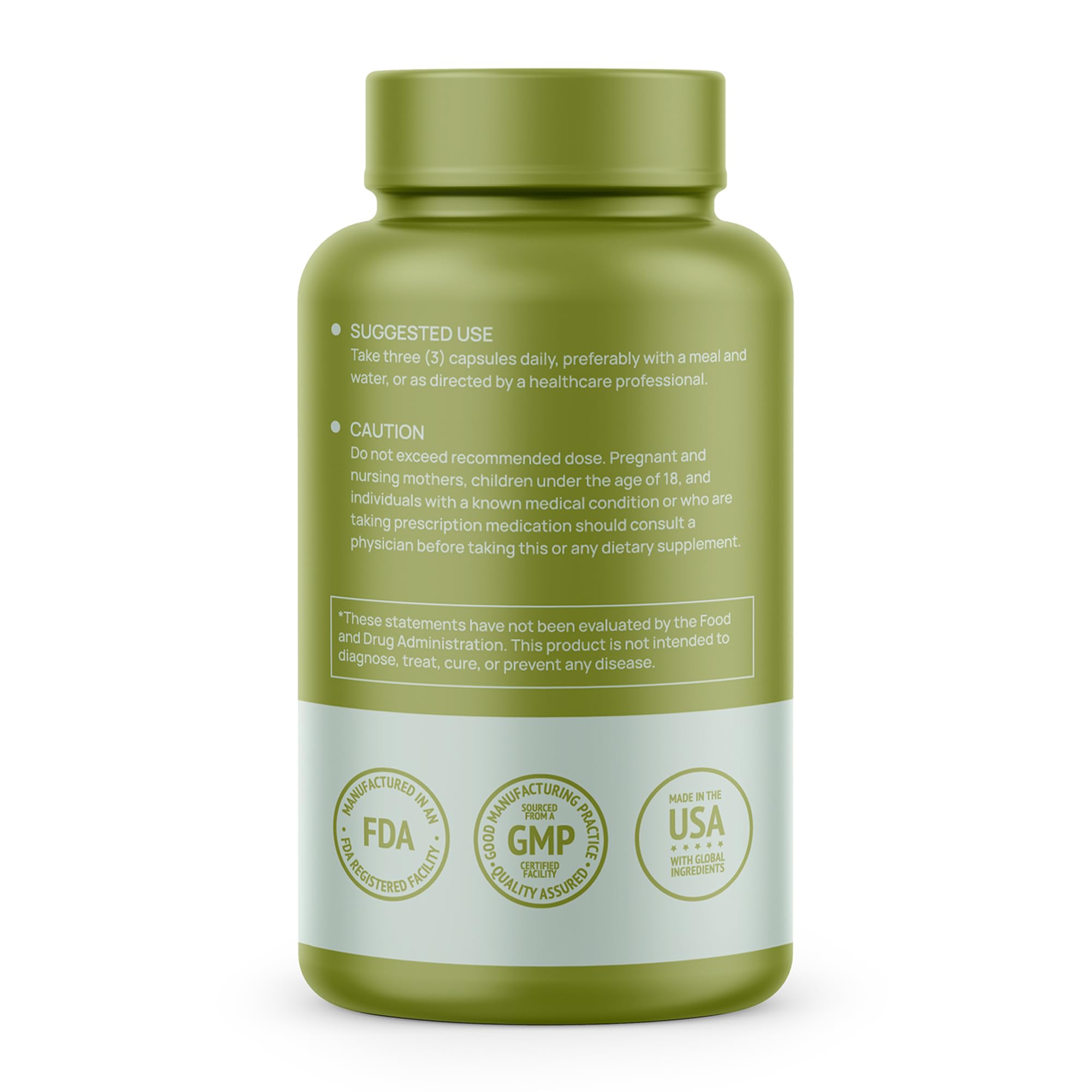 HMS Nutrition Korean Red Panax Ginseng capsules with a measuring spoon
