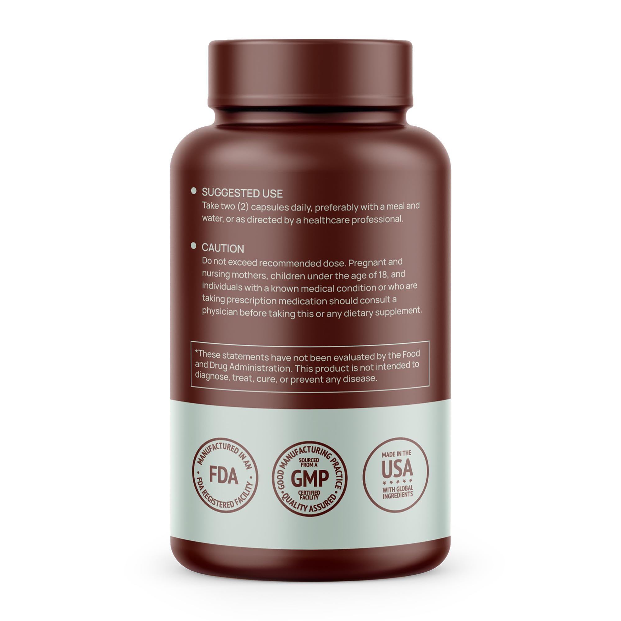 HMS Nutrition Lion's Mane Mushroom Capsules 1000mg bottle with capsules