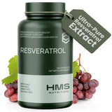 HMS Nutrition Resveratrol Supplement 1400mg front view