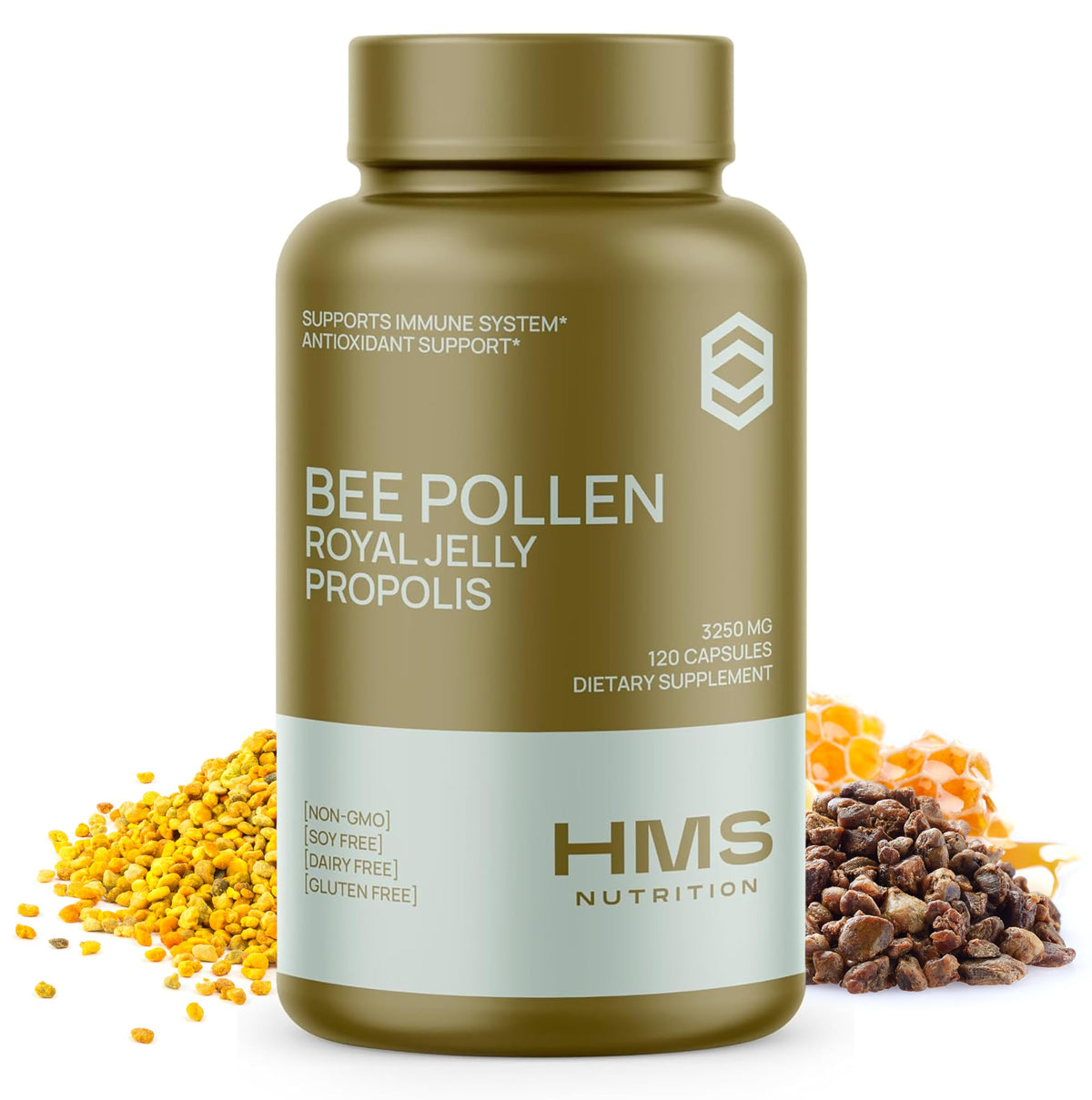 HMS Nutrition Royal Jelly 120 capsules front view