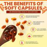 Hochornk Pumpkin Seed Oil with Saw Palmetto softgels on a wooden table