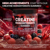 Hofnie Creatine Gummies raspberry and blackberry flavour close-up