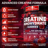 Hofnie Creatine Gummies showing serving size of four gummies