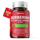 HojaSana Berberine Supplement front view with packaging