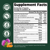 HojaSana Milk Thistle Supplement with a measuring spoon