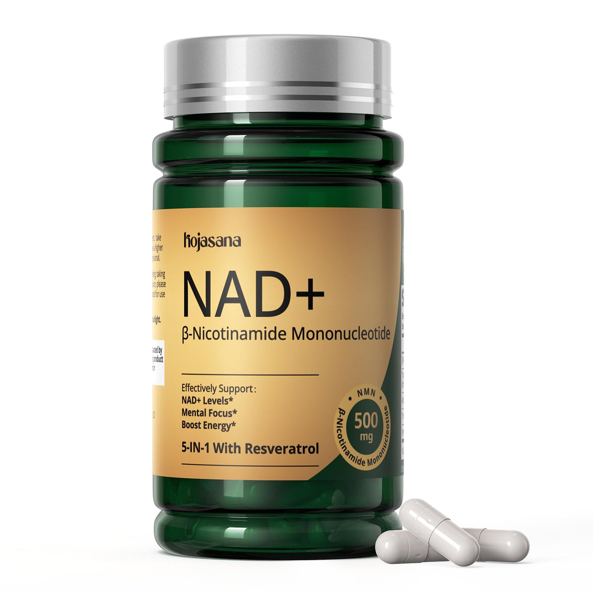 HojaSana NAD+ Supplement bottle front view