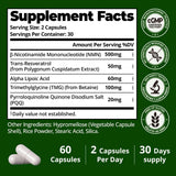 HojaSana NAD+ Supplement packaging details