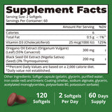 HojaSana Oregano Oil Softgels packaging with label