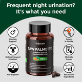 HojaSana Saw Palmetto Extract softgels side view