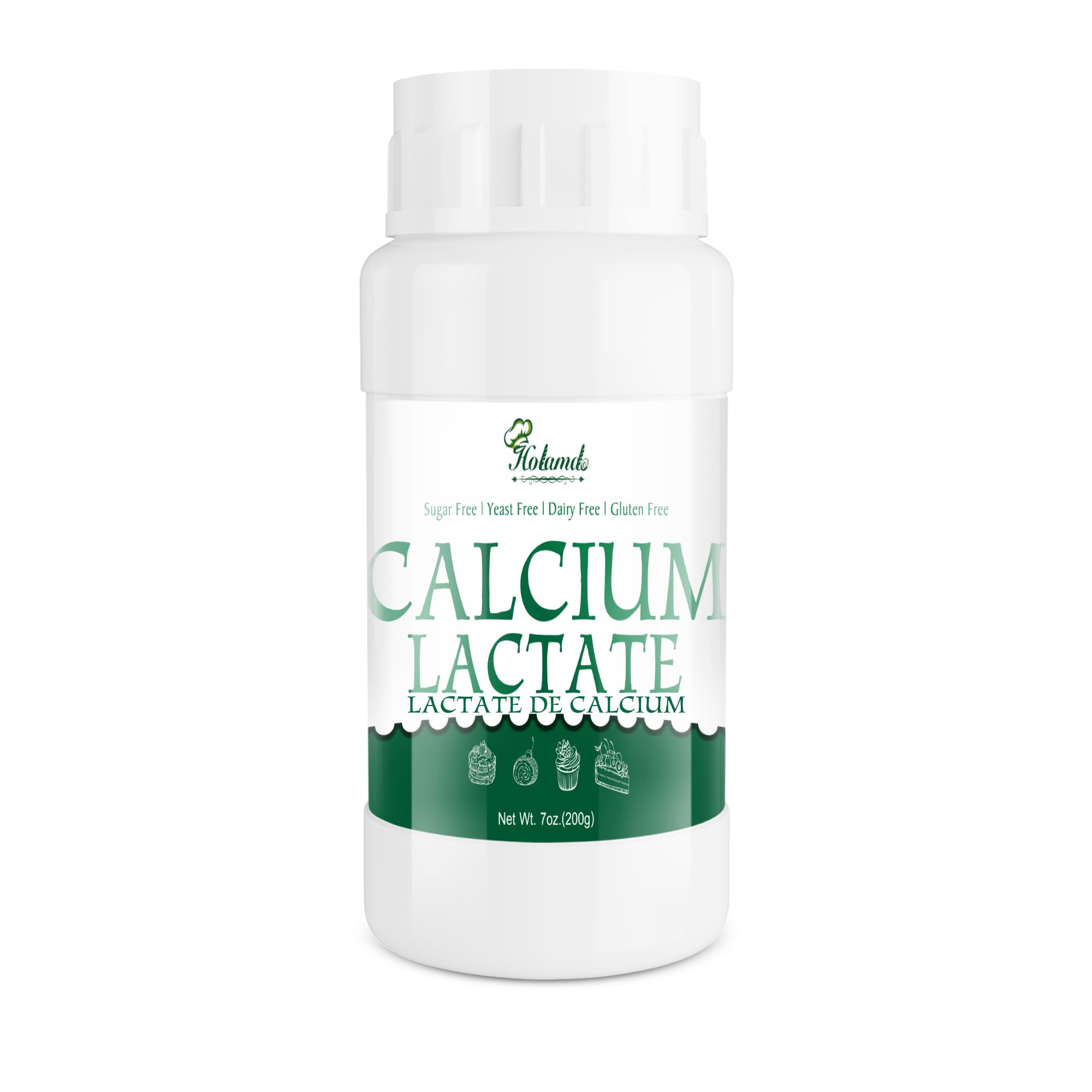 Holamdo Calcium Lactate Powder 249g front view