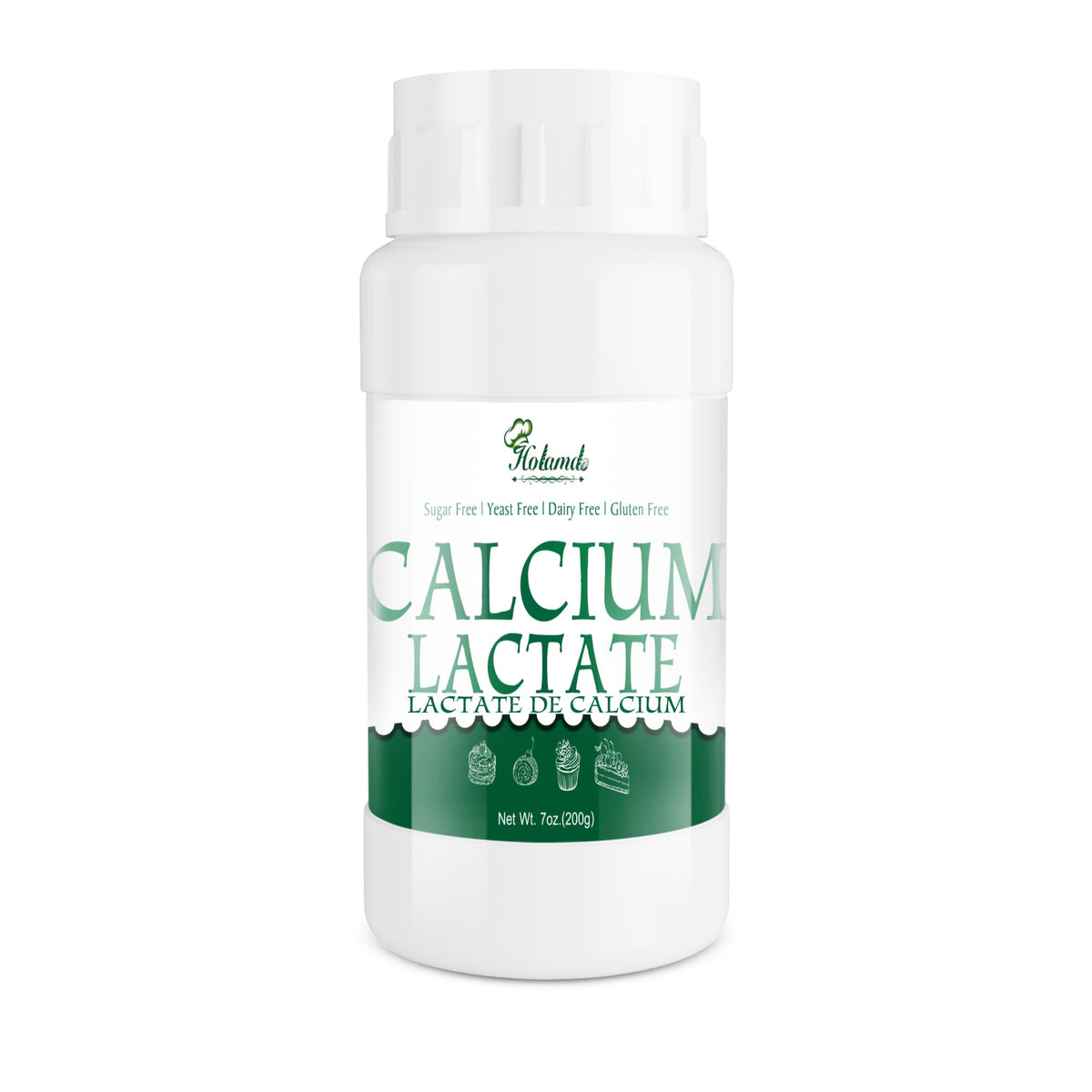 Holamdo Calcium Lactate Powder 249g front view