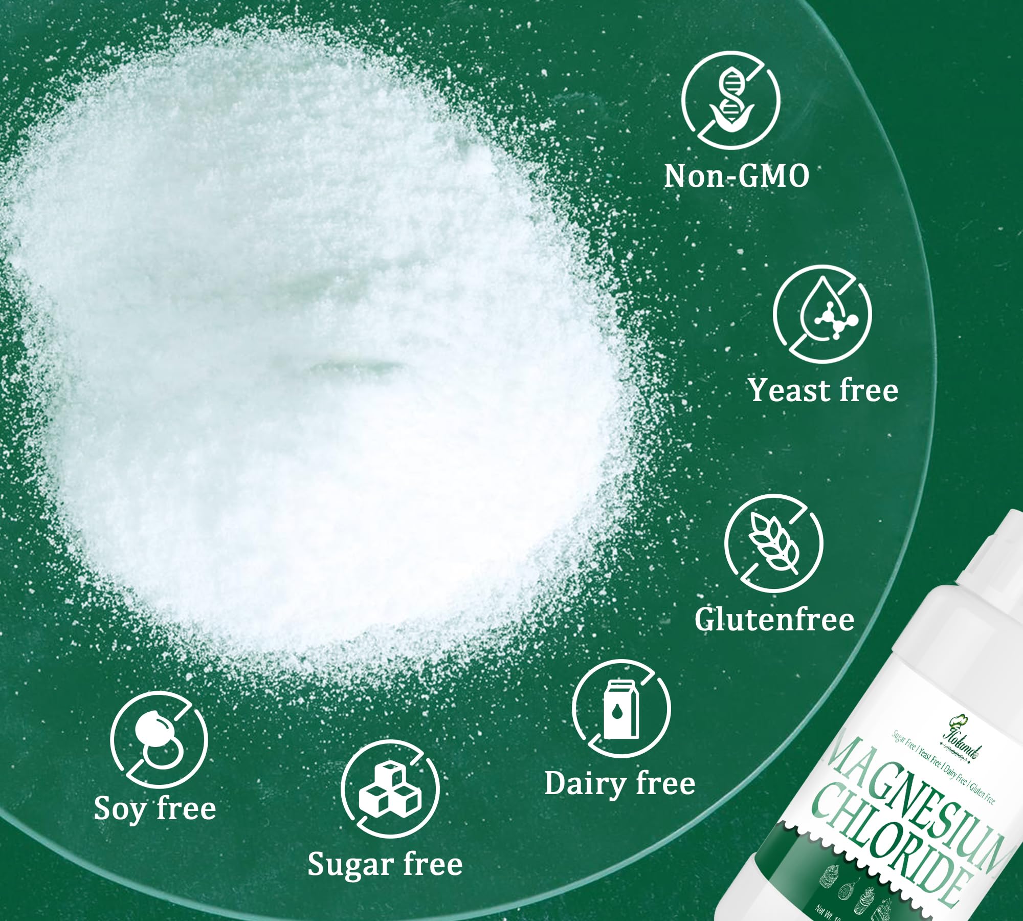 Holamdo Magnesium Chloride Powder 10 oz packaging