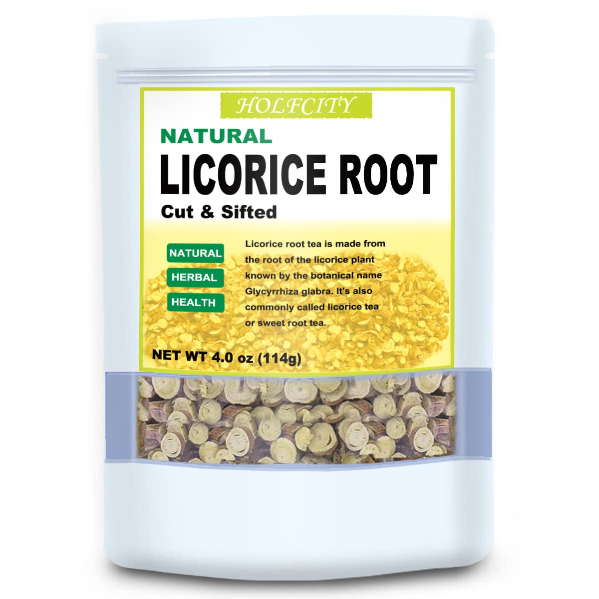 HOLFLYING Licorice Root 4.0oz (114g) front view