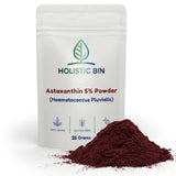 Holistic Bin Astaxanthin Powder 5% Whole-Cell Microalgae front view