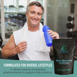 Holistic Bin Blue Spirulina Powder packaging details