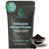 Holistic Bin Himalayan Shilajit Powder front view packaging