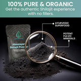 Holistic Bin Himalayan Shilajit Powder mixed in warm water