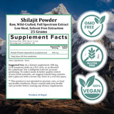 Holistic Bin Himalayan Shilajit Powder with measuring spoon
