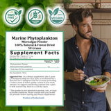 Holistic Bin Marine Phytoplankton Powder in a smoothie