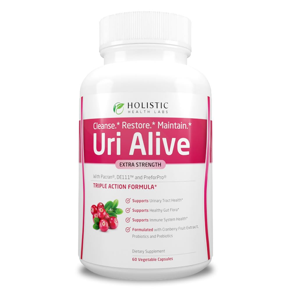Holistic Health Labs Uri Alive Cranberry Supplement 68g front view