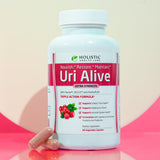 Holistic Health Labs Uri Alive Cranberry Supplement 68g side view