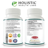 Holistic Health Labs Vitamin D3 & K2 Combination supplement back view