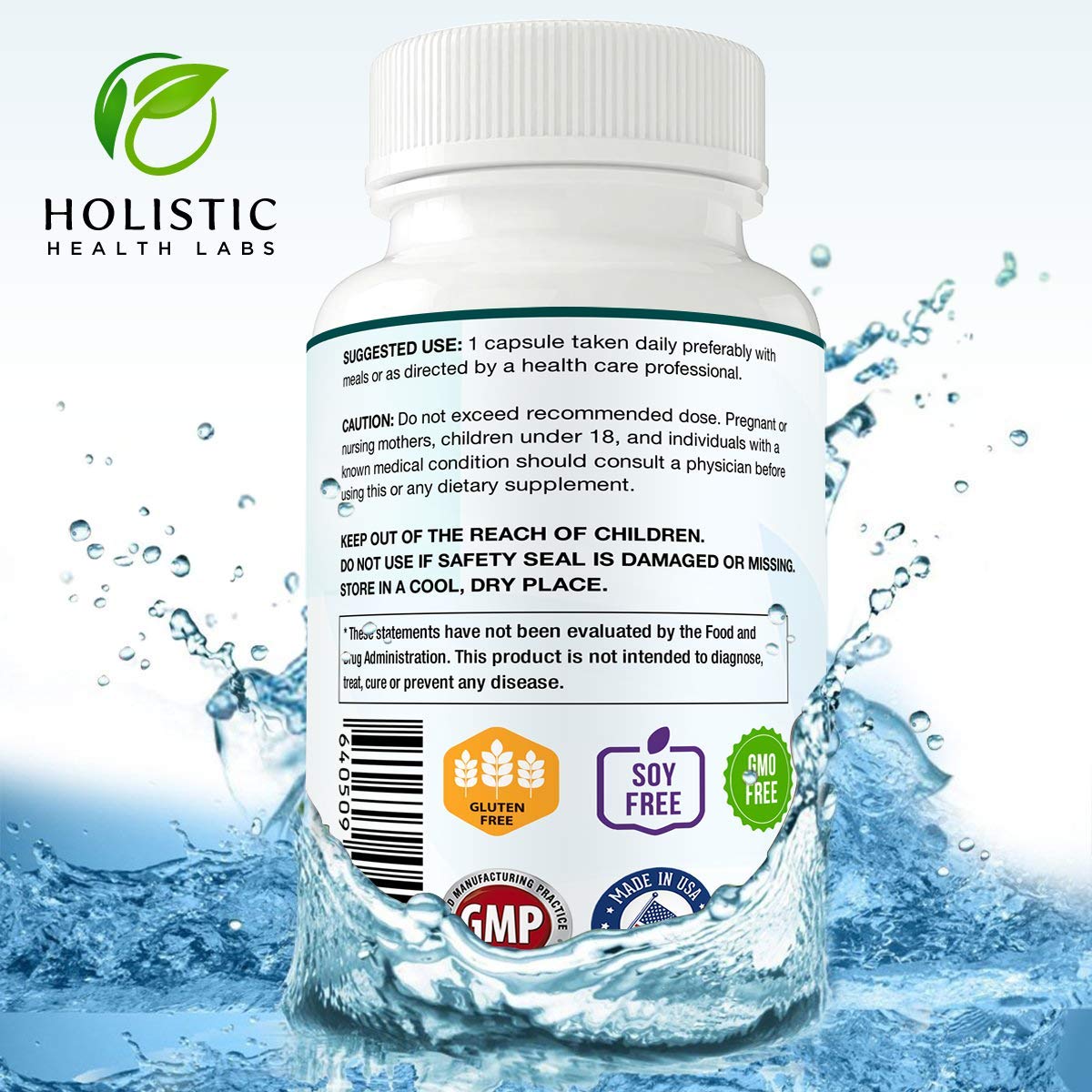 Holistic Health Labs Vitamin D3 & K2 Combination supplement on a kitchen counter