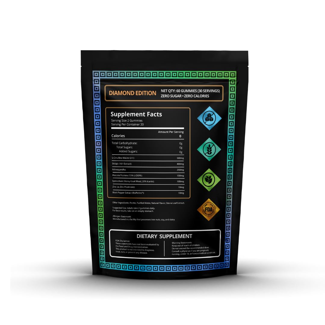 Holistic Hercules Shilajit Gummies close-up of gummies