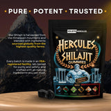 Holistic Hercules Shilajit Gummies with natural botanicals