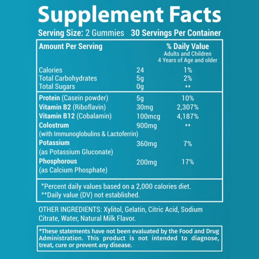 Holistic MD Grass Fed Colostrum Protein Gummies in hand