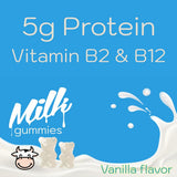 Holistic MD Grass Fed Colostrum Protein Gummies on a table