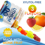 Holistic MD Lithium Orotate Gummies orange flavour close-up