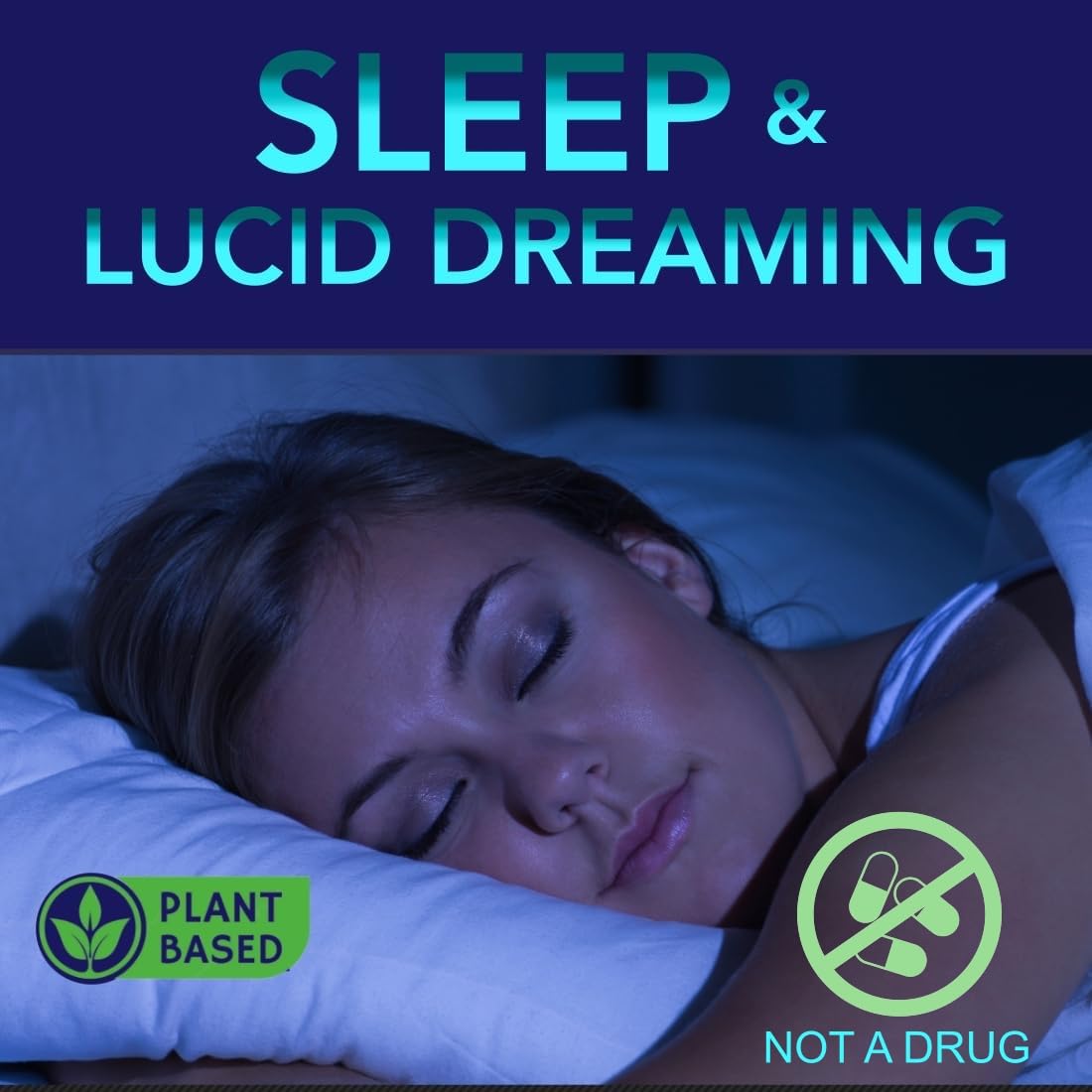 Holistic MD Lucid Dreams Sleep Gummies on a wooden table