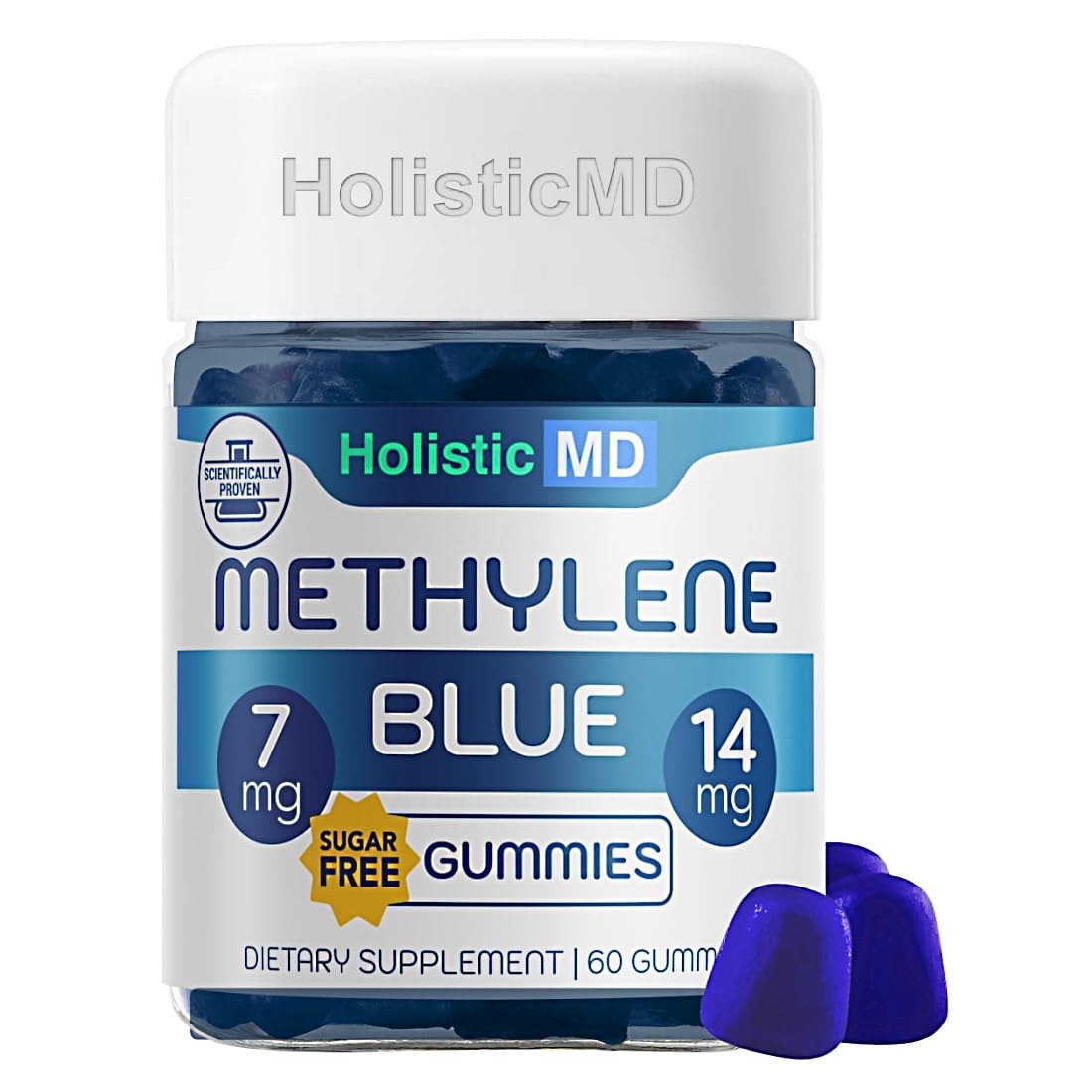 Holistic MD Methylene Blue Gummies front view packaging