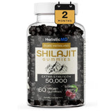 Holistic MD Shilajit Gummies front view packaging