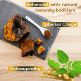 Holistic MD Shilajit Gummies on a wooden table