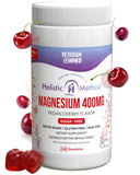 Holistic Method Magnesium Gummies front view with cherry flavour
