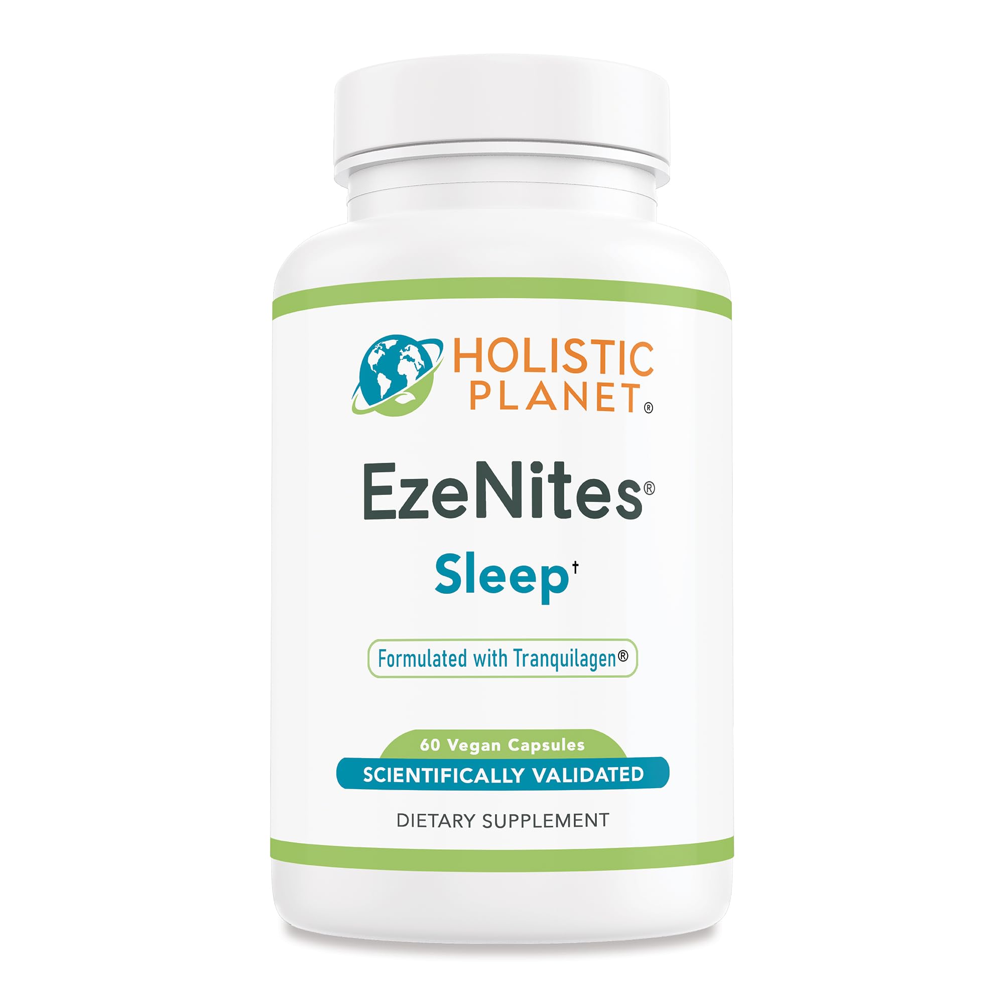 Holistic Planet EzeNites Natural Sleep Aid 60 Capsules front view