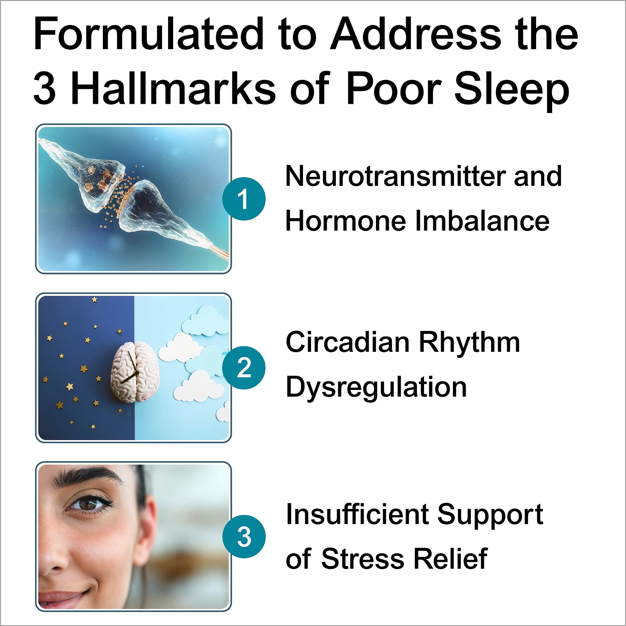 Holistic Planet EzeNites Natural Sleep Aid with a glass of water