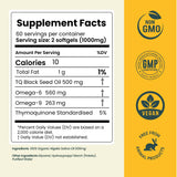 HOLISTQ Black Seed Oil Capsules 240g opened bottle