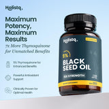 HOLISTQ Black Seed Oil Capsules 240g side view