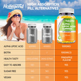 HOLLEGEND Alpha Lipoic Acid Gummies 1000mg nutritional information