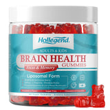 HOLLEGEND Brain Health Gummies front view with strawberry flavour